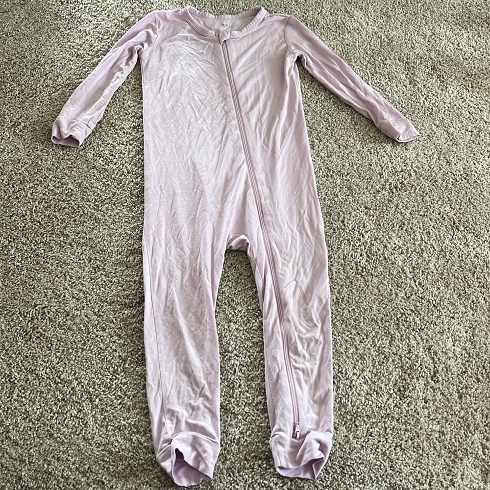 long sleeve mauve zip romper